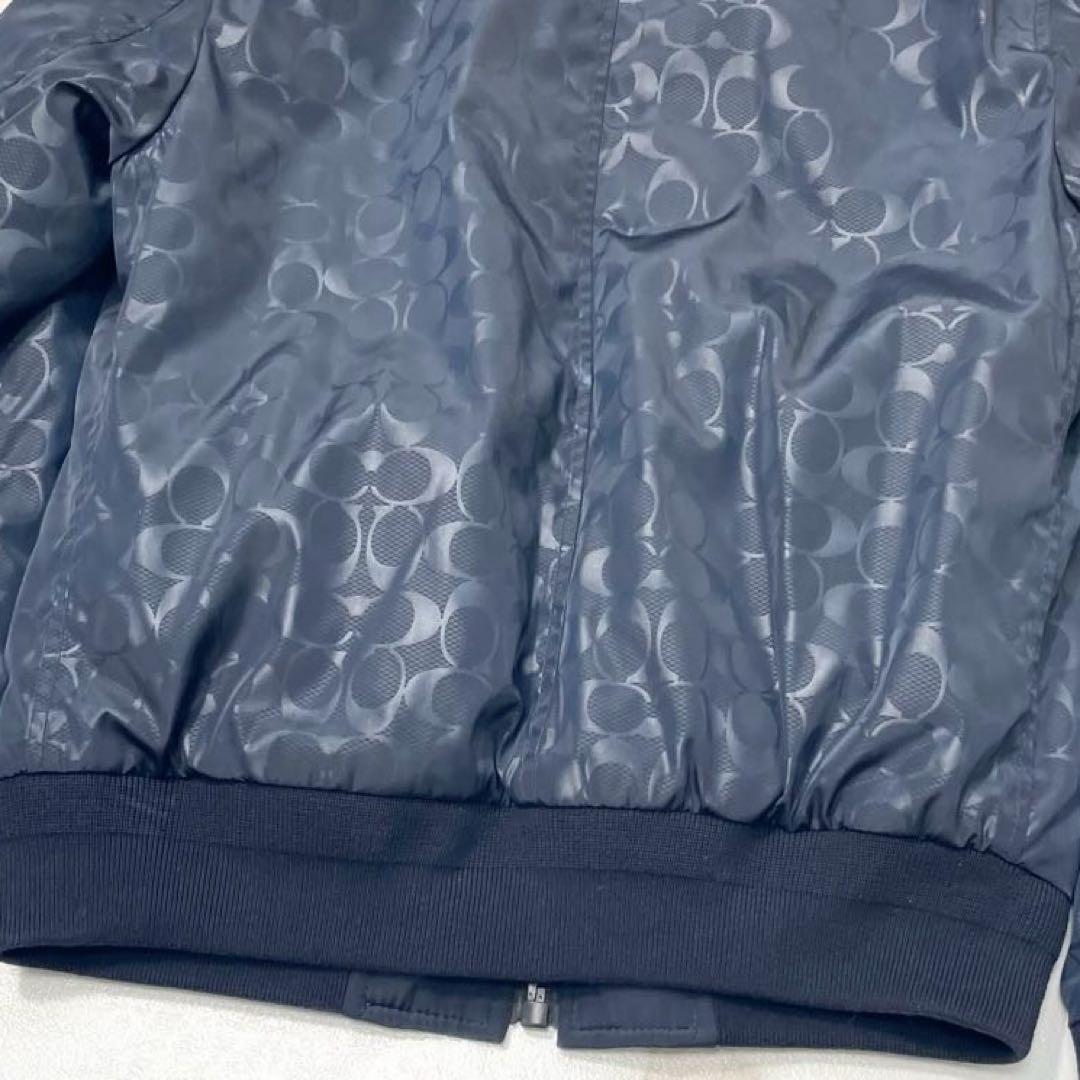 美品✨コーチ MA-1 ボンバージャケット リバーシブル シグネチャー 黒×紺