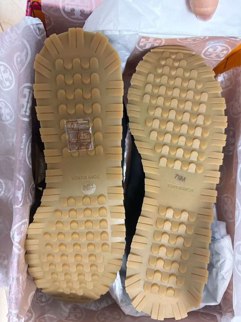 TORY BURCH スニーカー 24.5cm グレー/ブラック