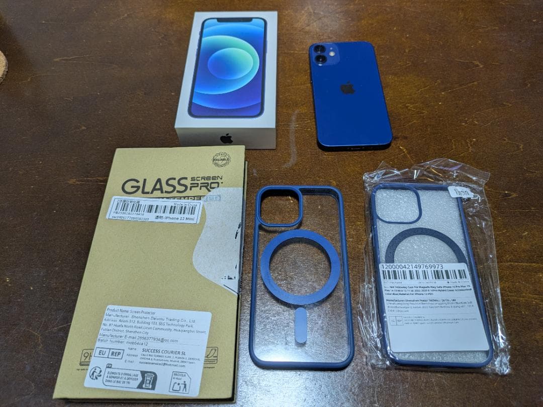 SIMフリー iPhone 12 mini 青 本体 白ロム おまけ有