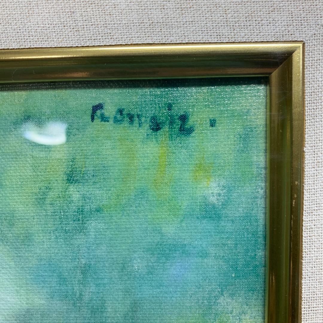 ルノワール 若い娘の肖像 油絵直筆仕上げ　ゴールド額縁 複製画