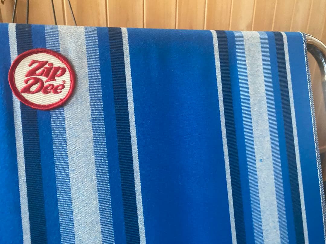 ZIPDEEチェアブルー二脚セット