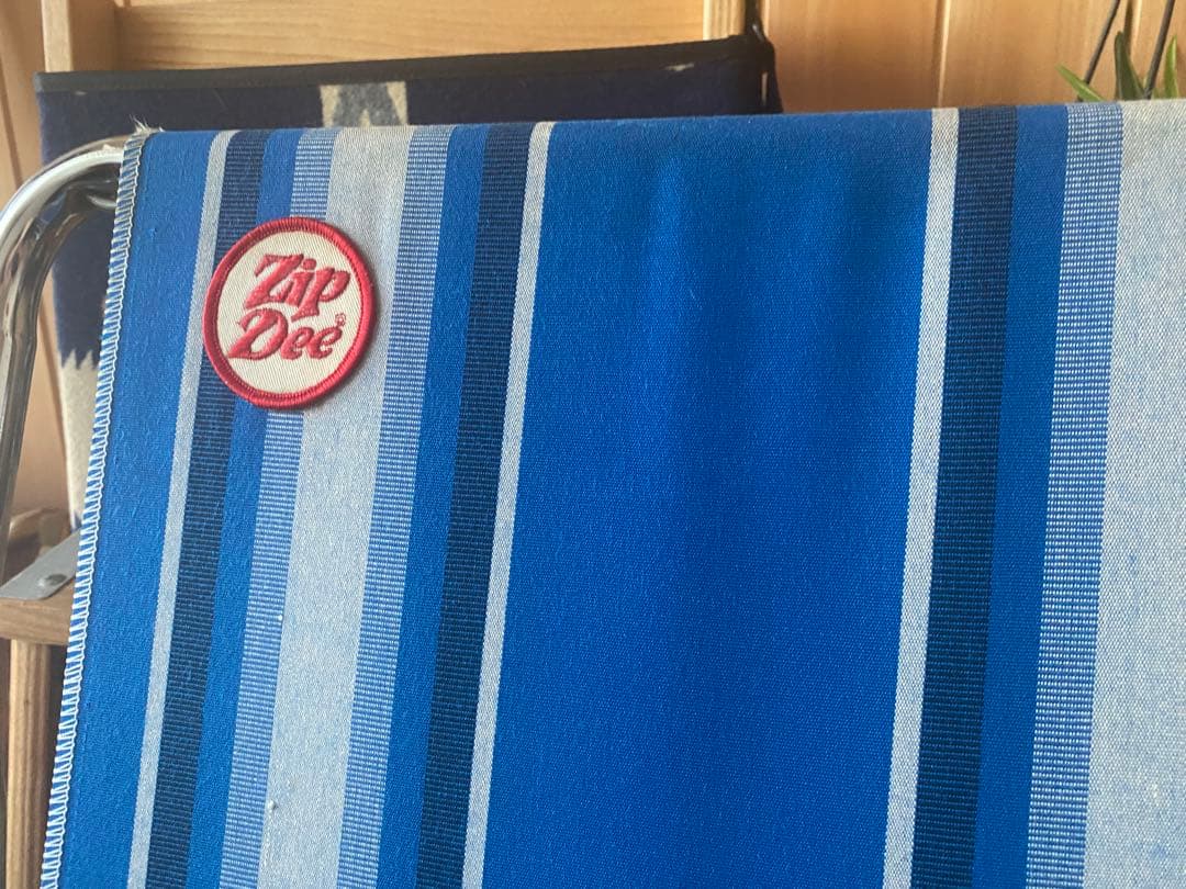 ZIPDEEチェアブルー二脚セット