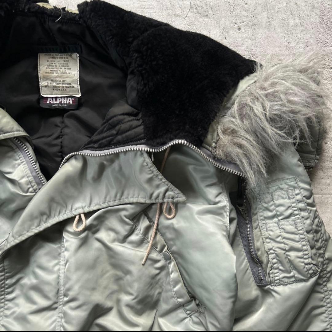 ✨旧タグ　80年代✨　Alpha n-2b シルバー USA製　平成　y2k