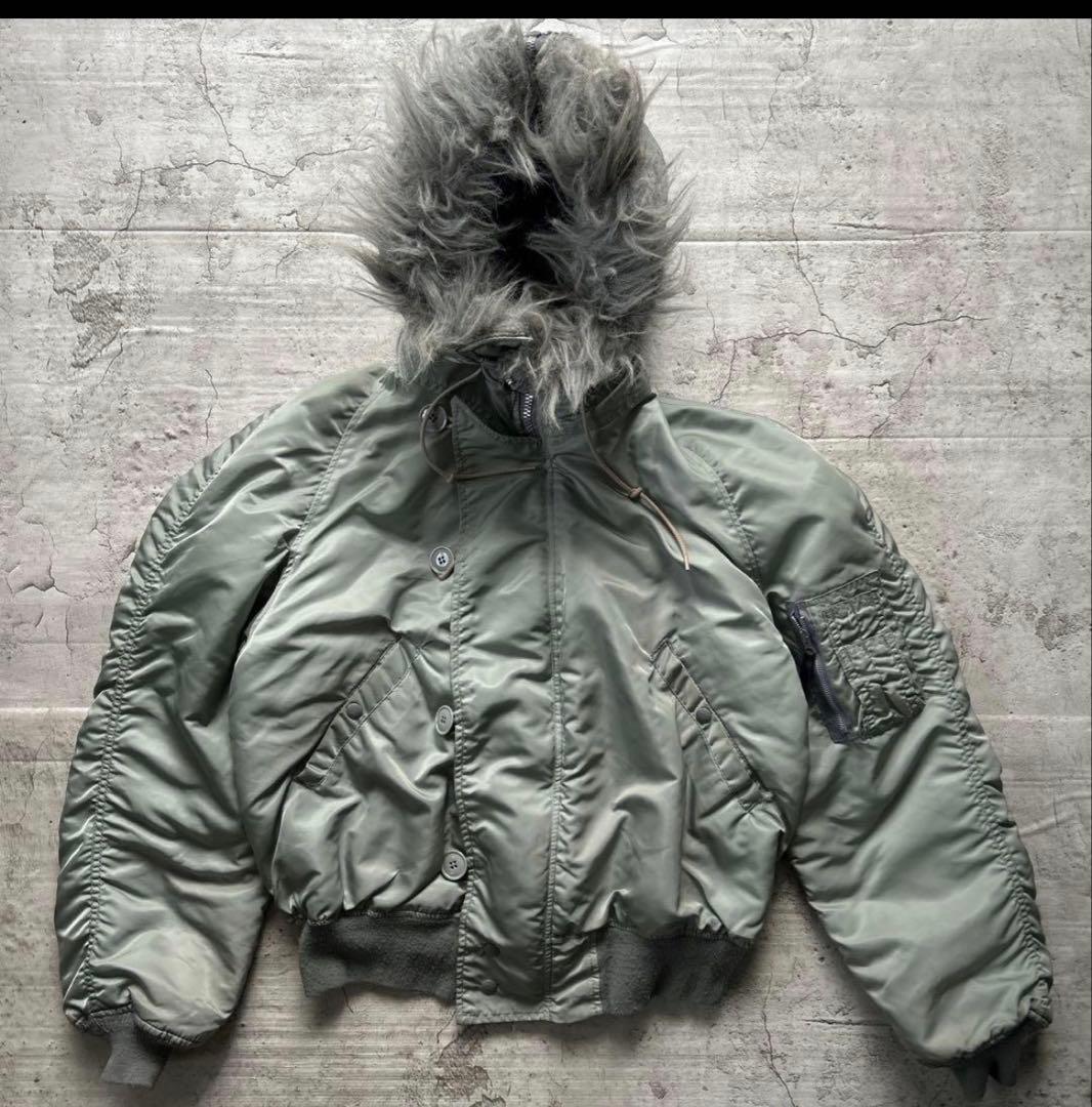 ✨旧タグ　80年代✨　Alpha n-2b シルバー USA製　平成　y2k