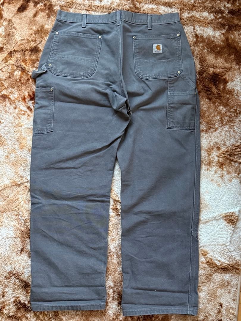 USA製 Carhartt ダブルニー グレー 36x30