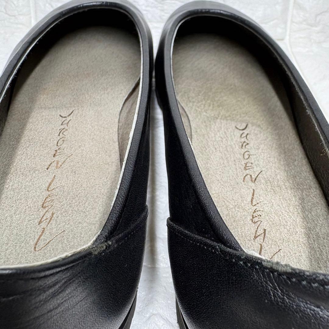 セール‼️【美品】 ヨーガンレール フラットシューズ レザー ブラック 23.5