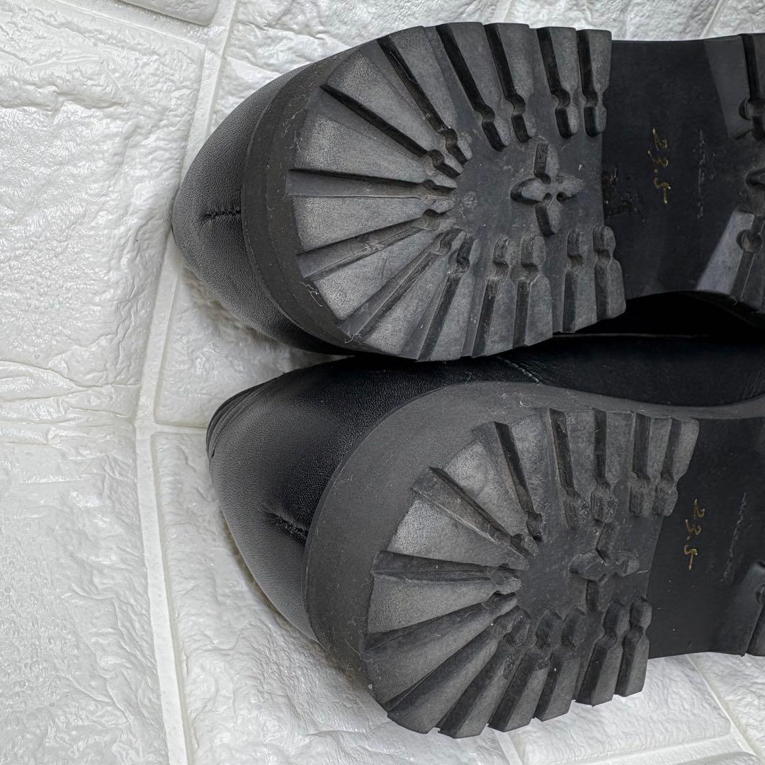 セール‼️【美品】 ヨーガンレール フラットシューズ レザー ブラック 23.5