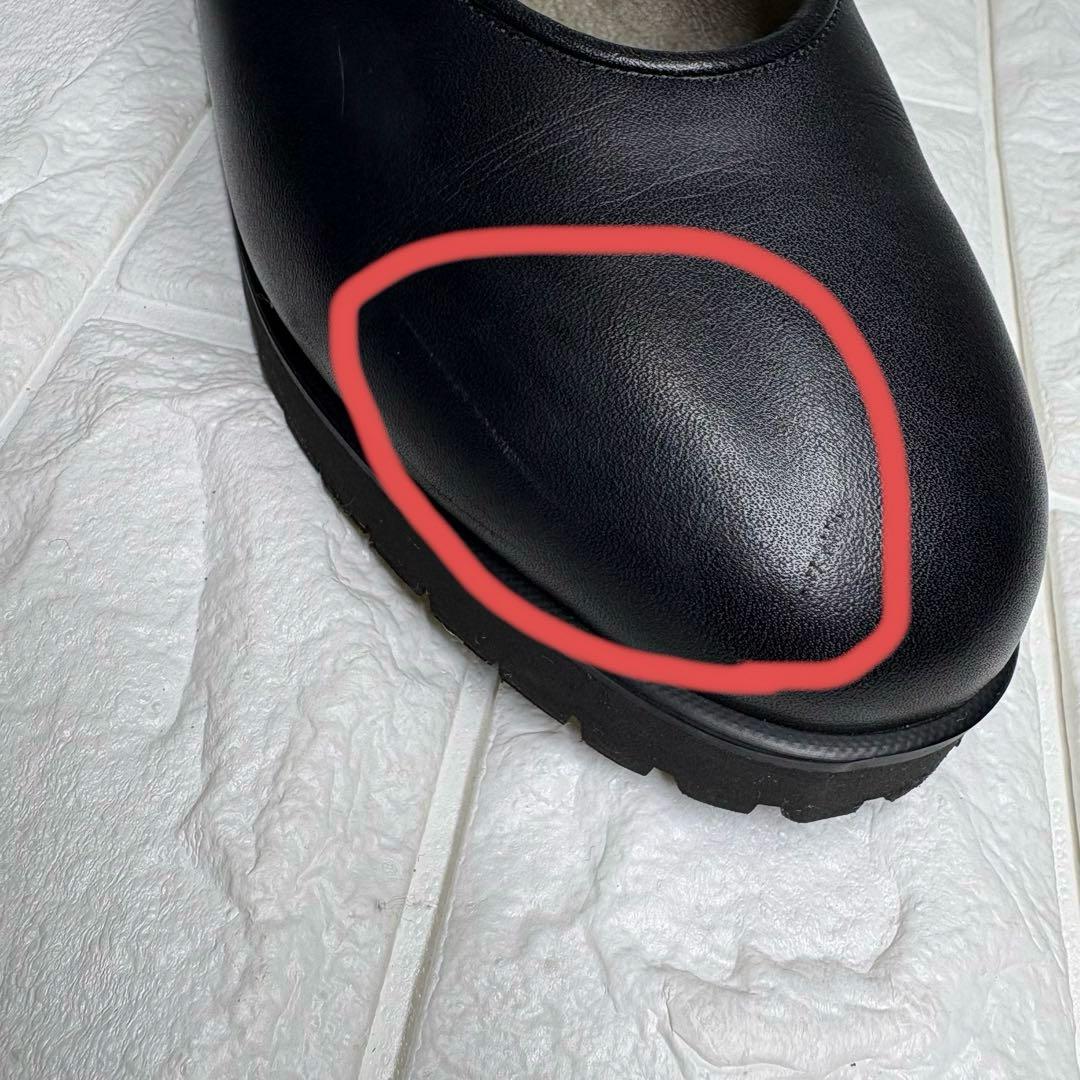 セール‼️【美品】 ヨーガンレール フラットシューズ レザー ブラック 23.5