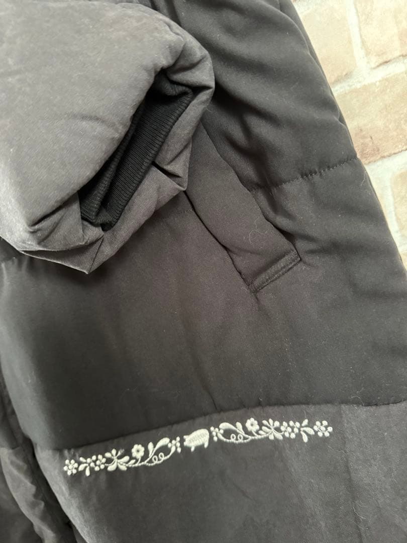 ドラッグストアーズ★ノーカラー中わた入りコート★ブラック