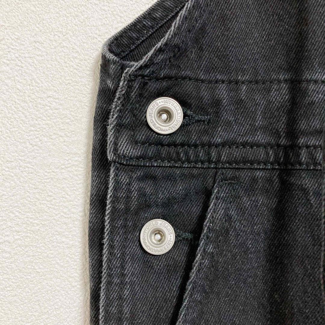 GALLARDAGALANTE　デニムサロペット　ブラック　サイズ1