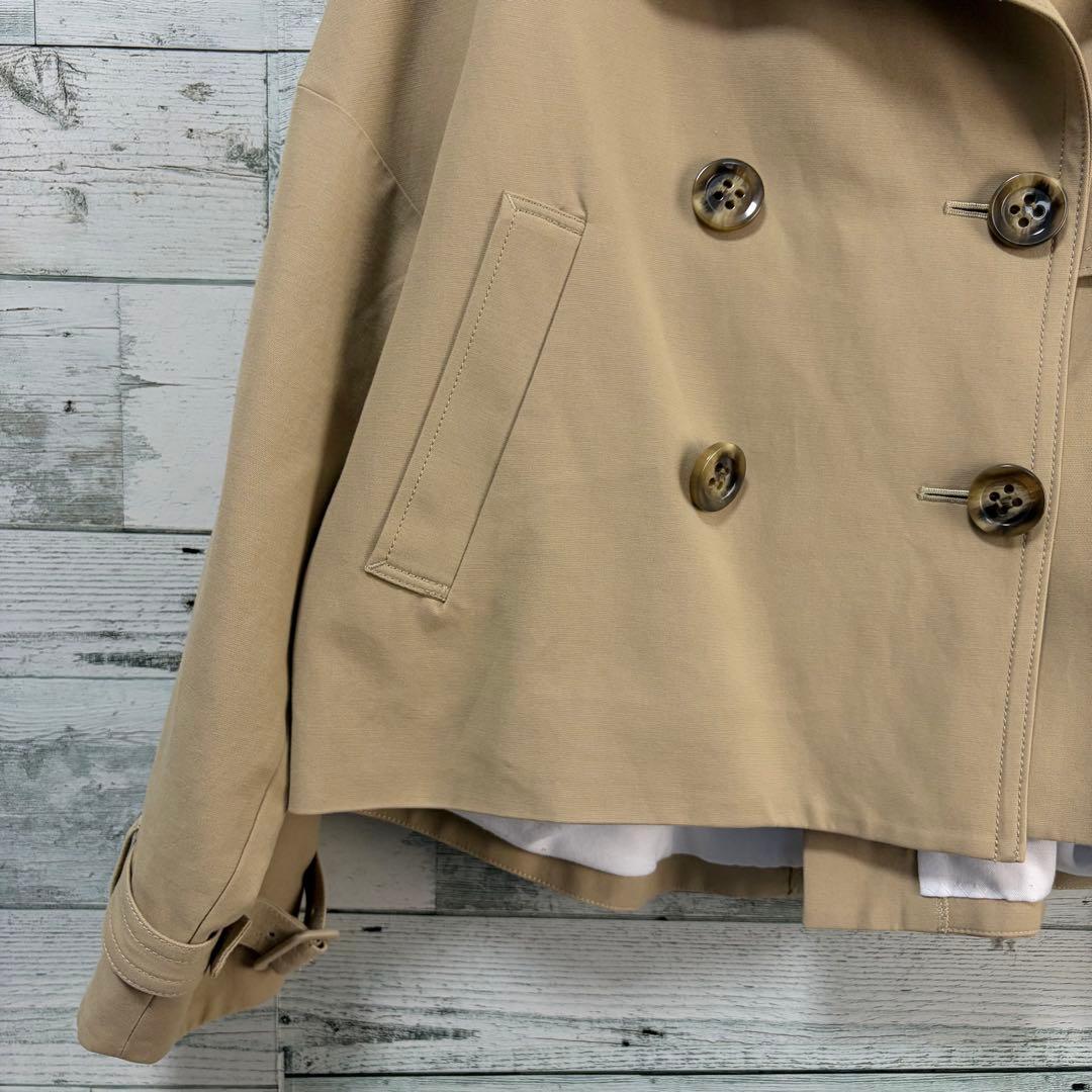 ☆美品☆ENFOLD ダブルフェイス ショートトレンチコート　ベージュ　36