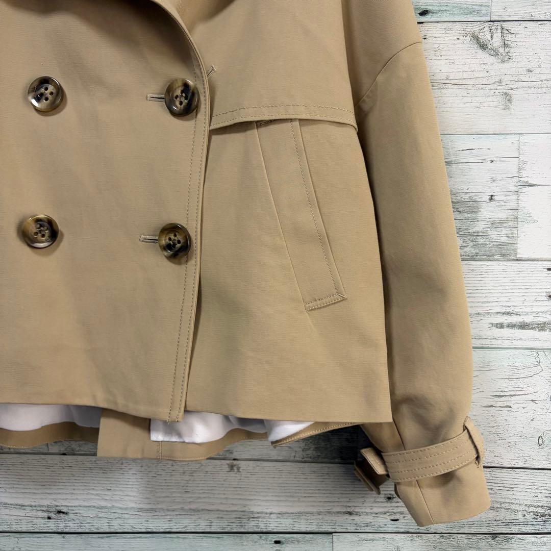 ☆美品☆ENFOLD ダブルフェイス ショートトレンチコート　ベージュ　36