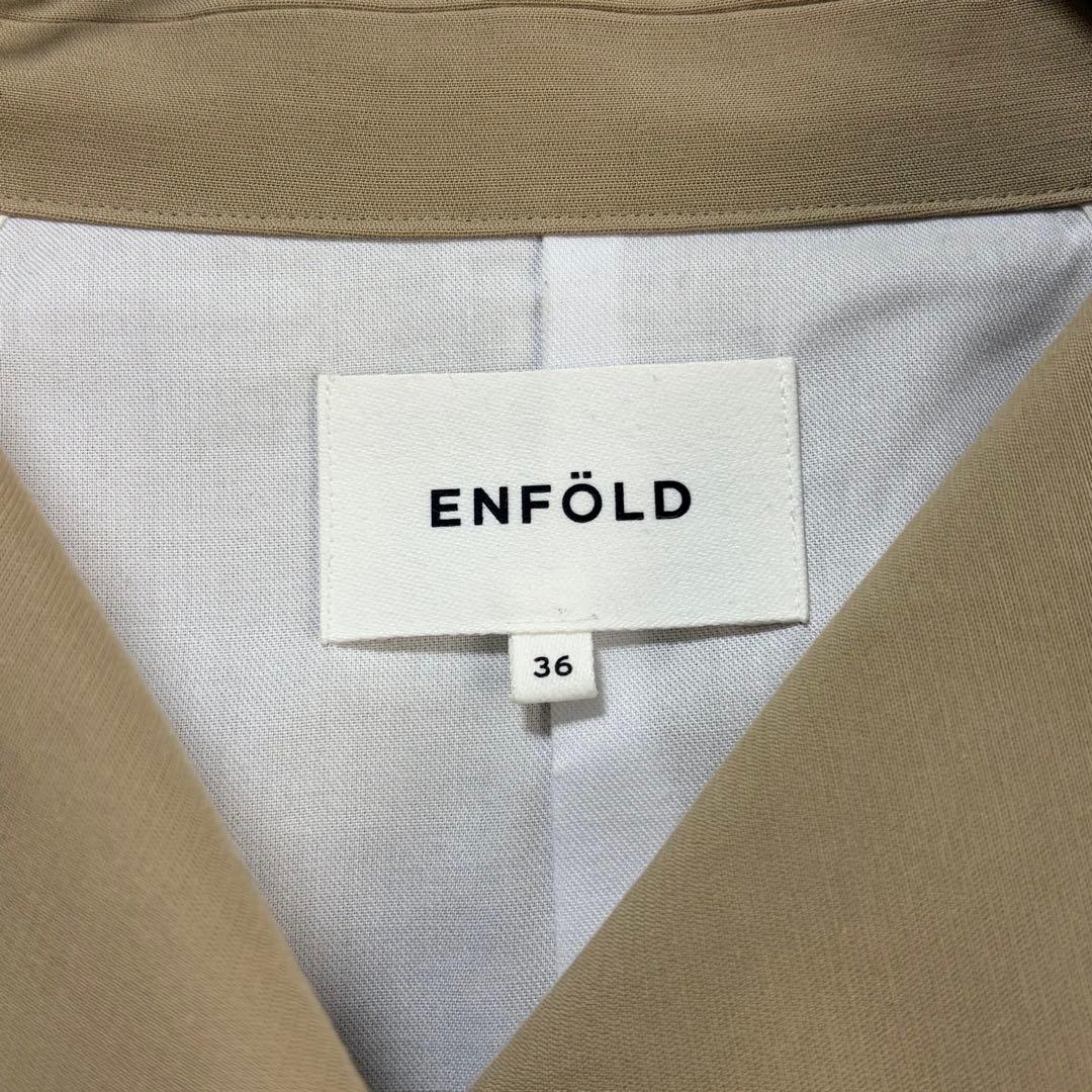 ☆美品☆ENFOLD ダブルフェイス ショートトレンチコート　ベージュ　36
