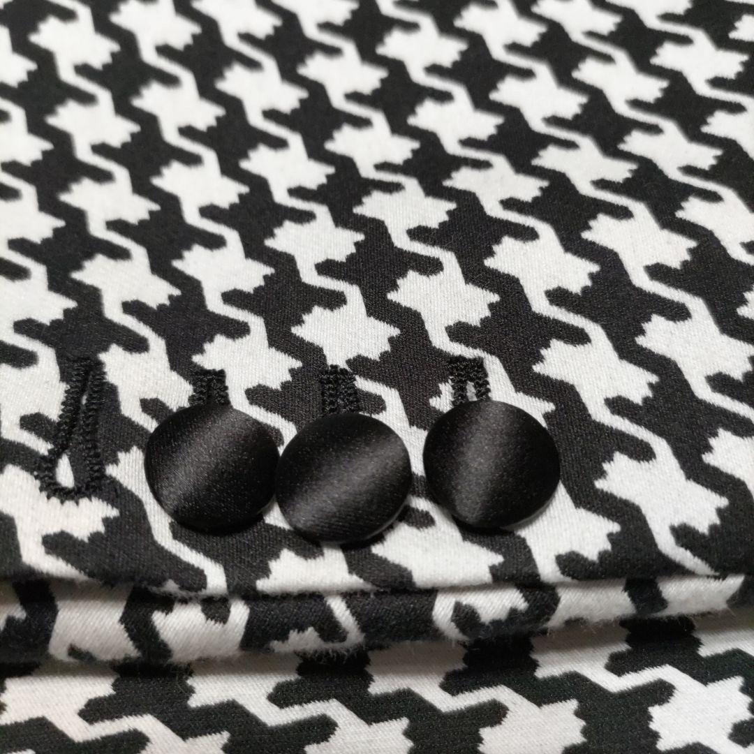 【極美品】 ディースクエアード タキシード セットアップ 千鳥柄 光沢 黒 50