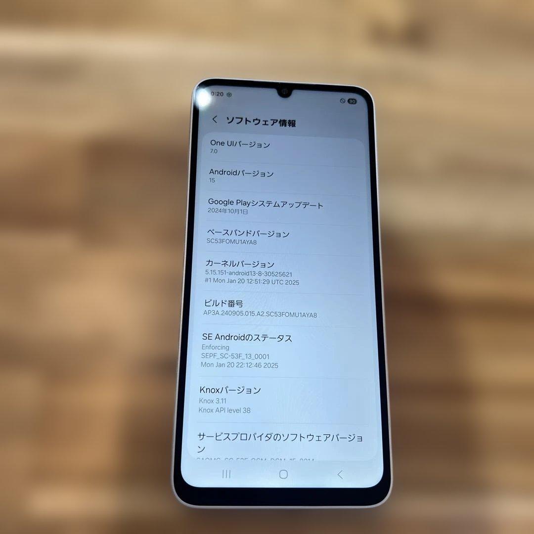 K1435美品ドコモ　SIMフリー Galaxy A25 5G SC-53F