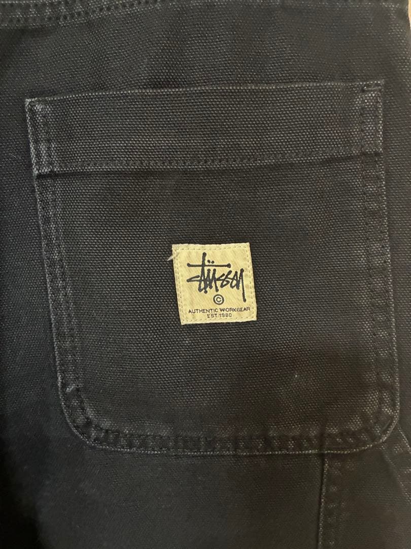 Stussy ダブルニー　サイズ30 ブラック