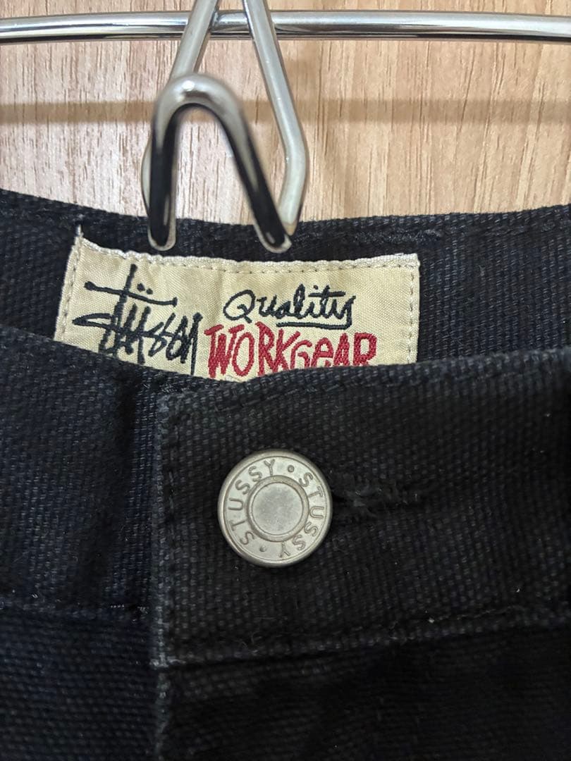 Stussy ダブルニー　サイズ30 ブラック