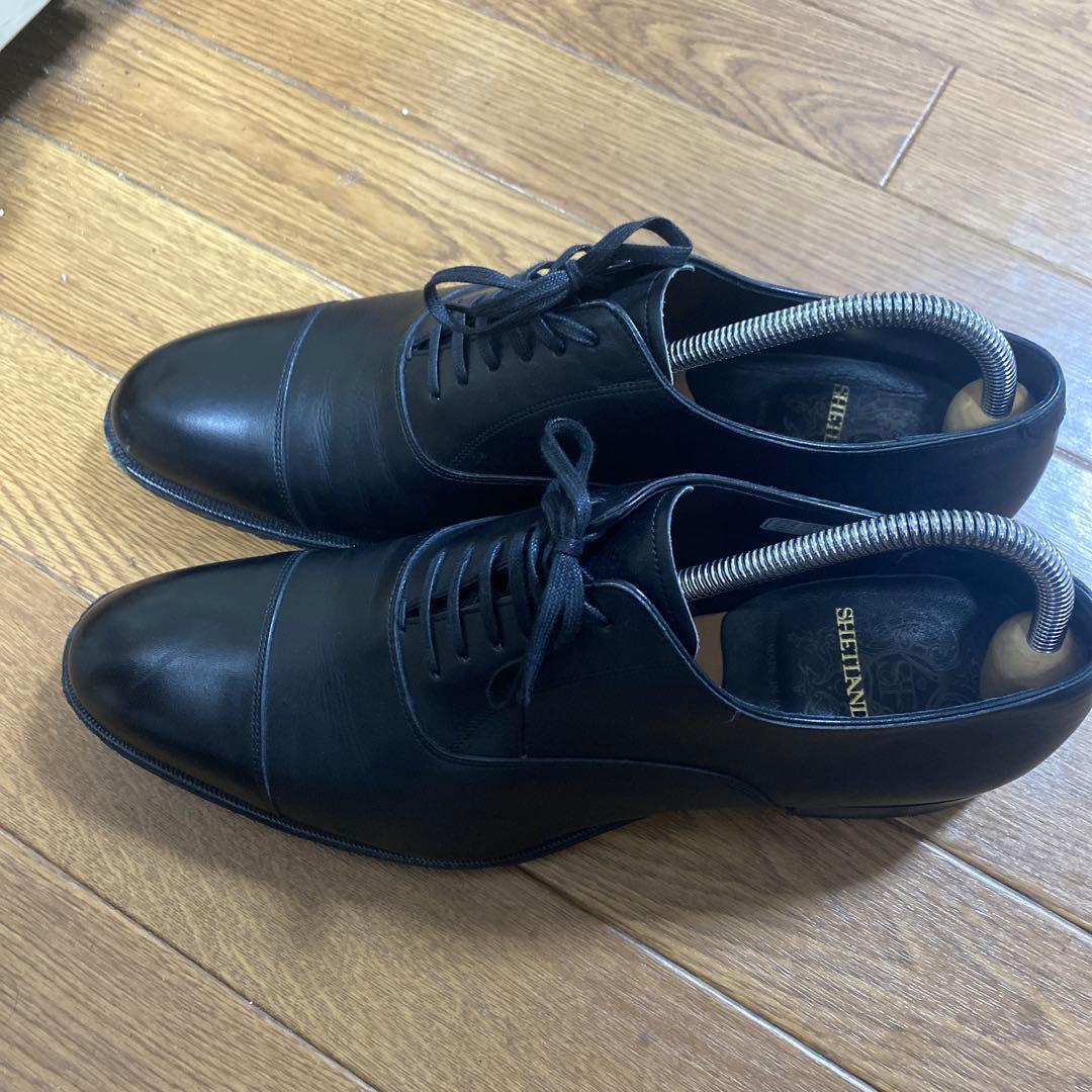 SHETLAND FOX ブラック ドレスシューズ