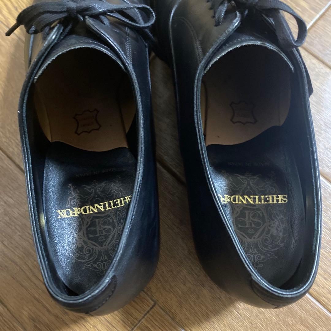 SHETLAND FOX ブラック ドレスシューズ