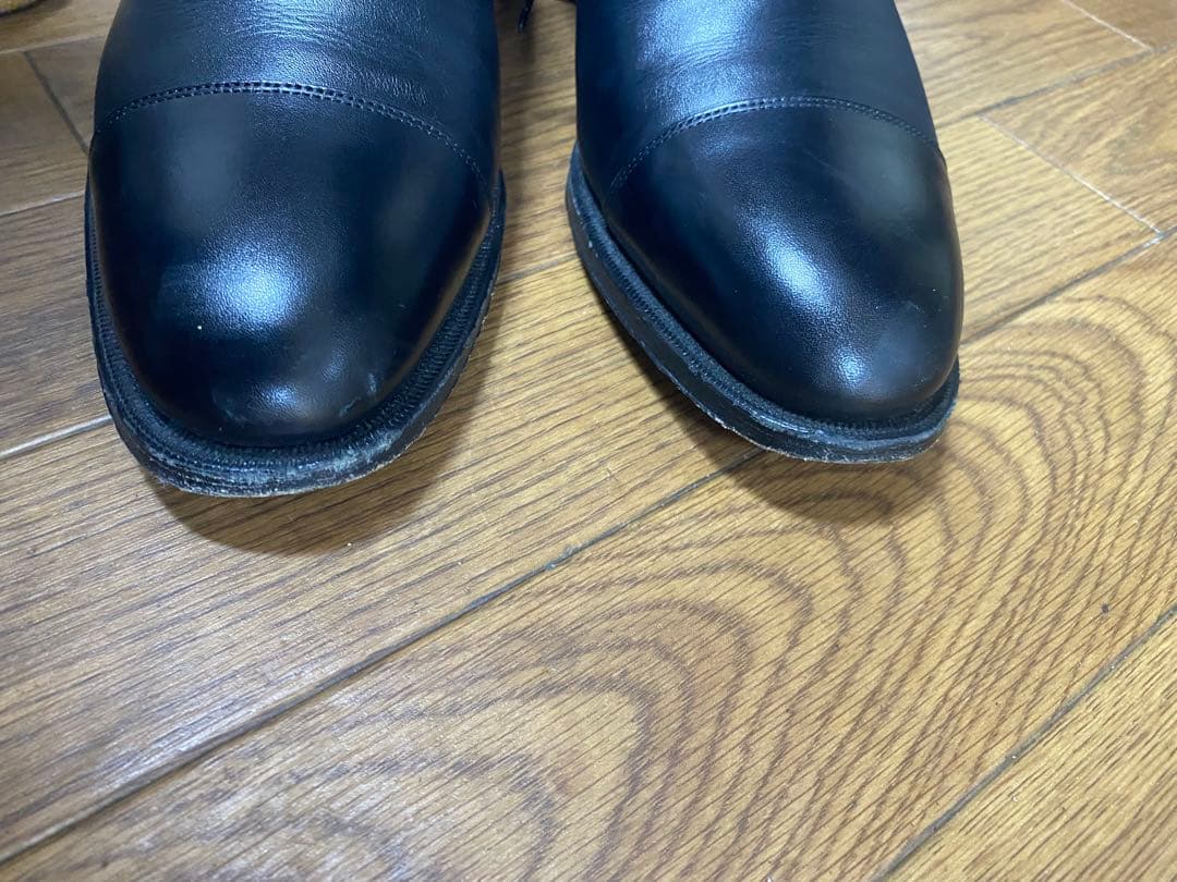 SHETLAND FOX ブラック ドレスシューズ