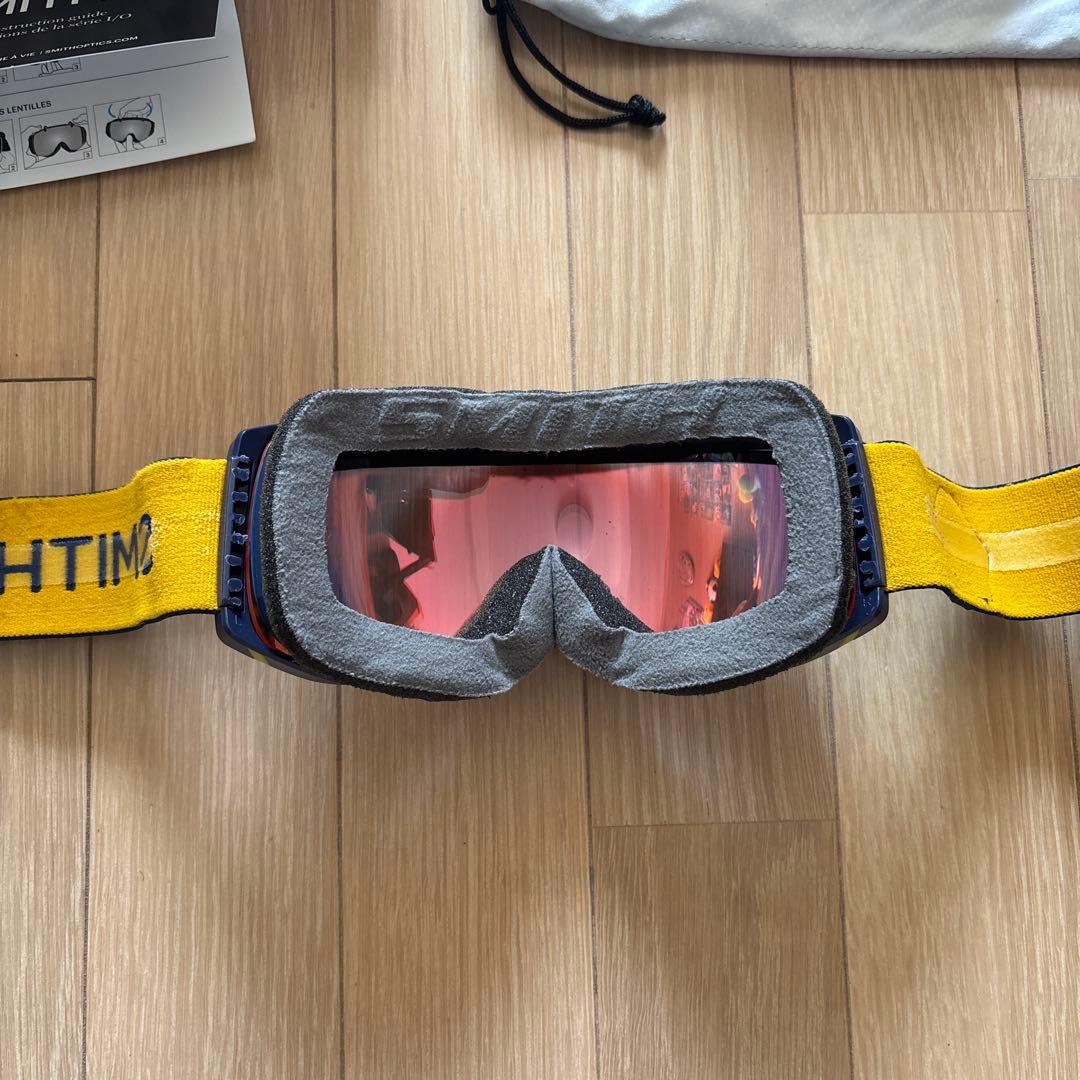 【中古】SMITH I/O ゴーグル Navy Scout アジアンフィット