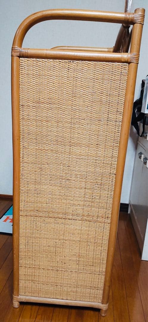 藤ラタン　チェスト　収納家具　箪笥　整理棚