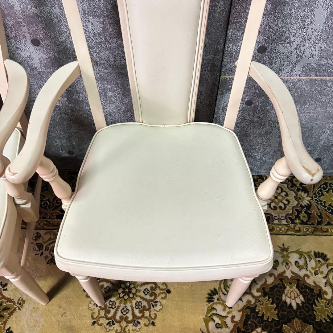 えつこ꧁カリモク家具 karimoku꧂アーム付ダイニングチェア2脚