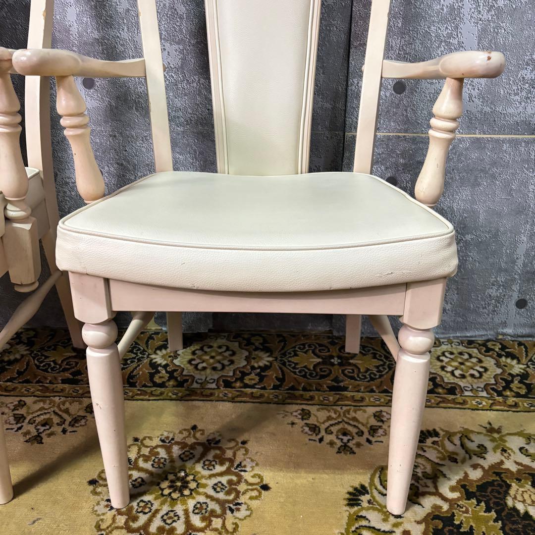 えつこ꧁カリモク家具 karimoku꧂アーム付ダイニングチェア2脚