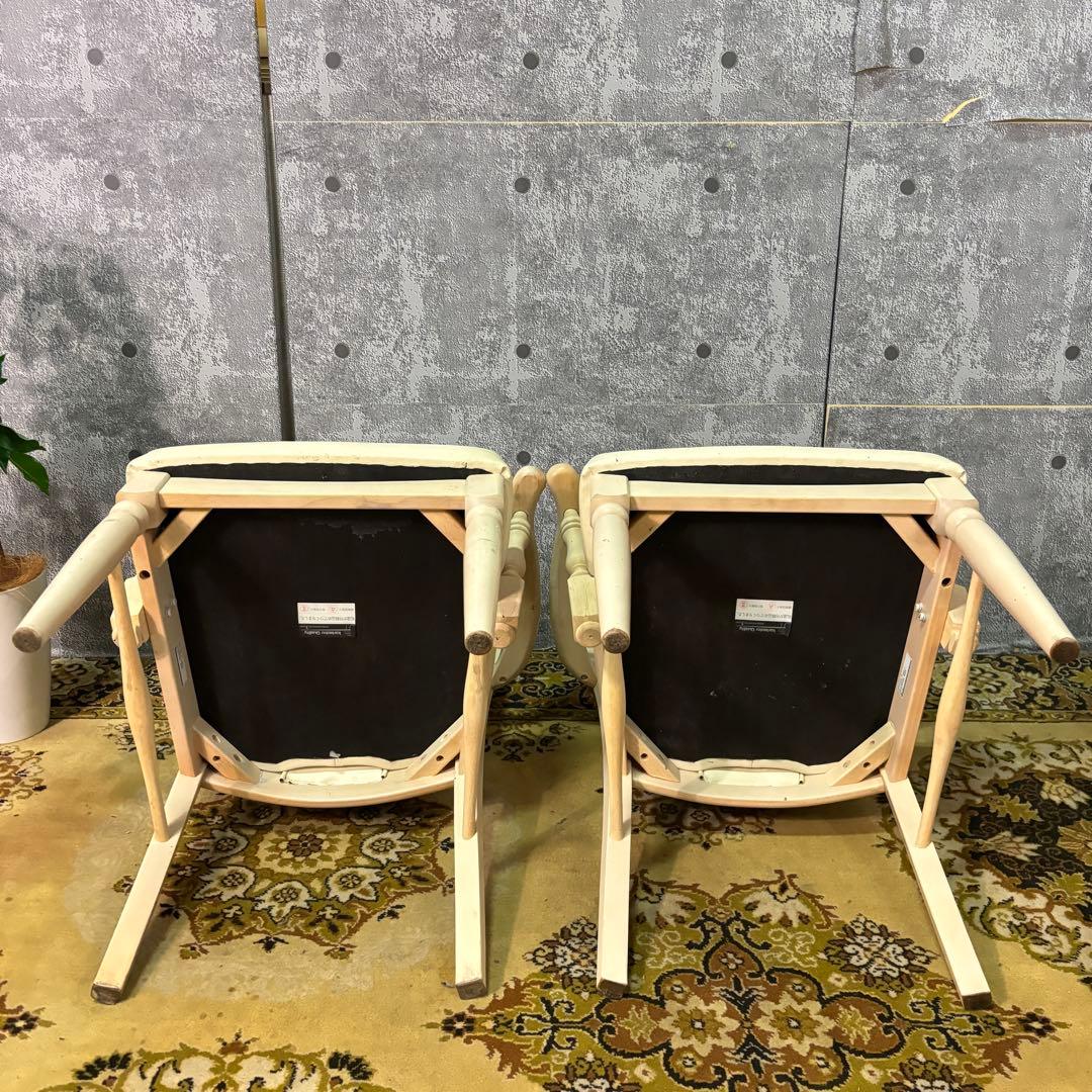えつこ꧁カリモク家具 karimoku꧂アーム付ダイニングチェア2脚