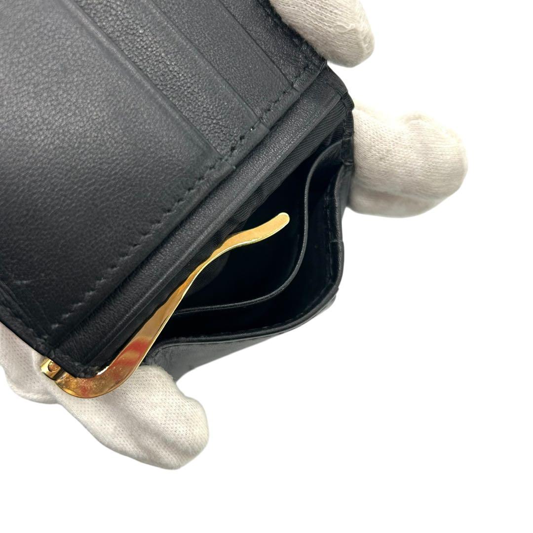 美品 1484 VERSACE マネークリップ 二つ折り メデューサ ブラック