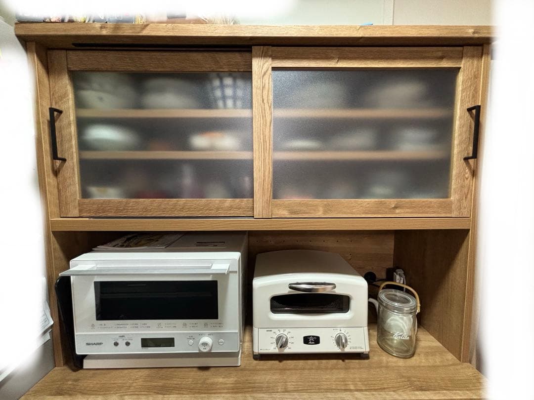 ★エリイ様購入予約すみ★国産　オーク　キッチン収納　食器棚　大川家具　120