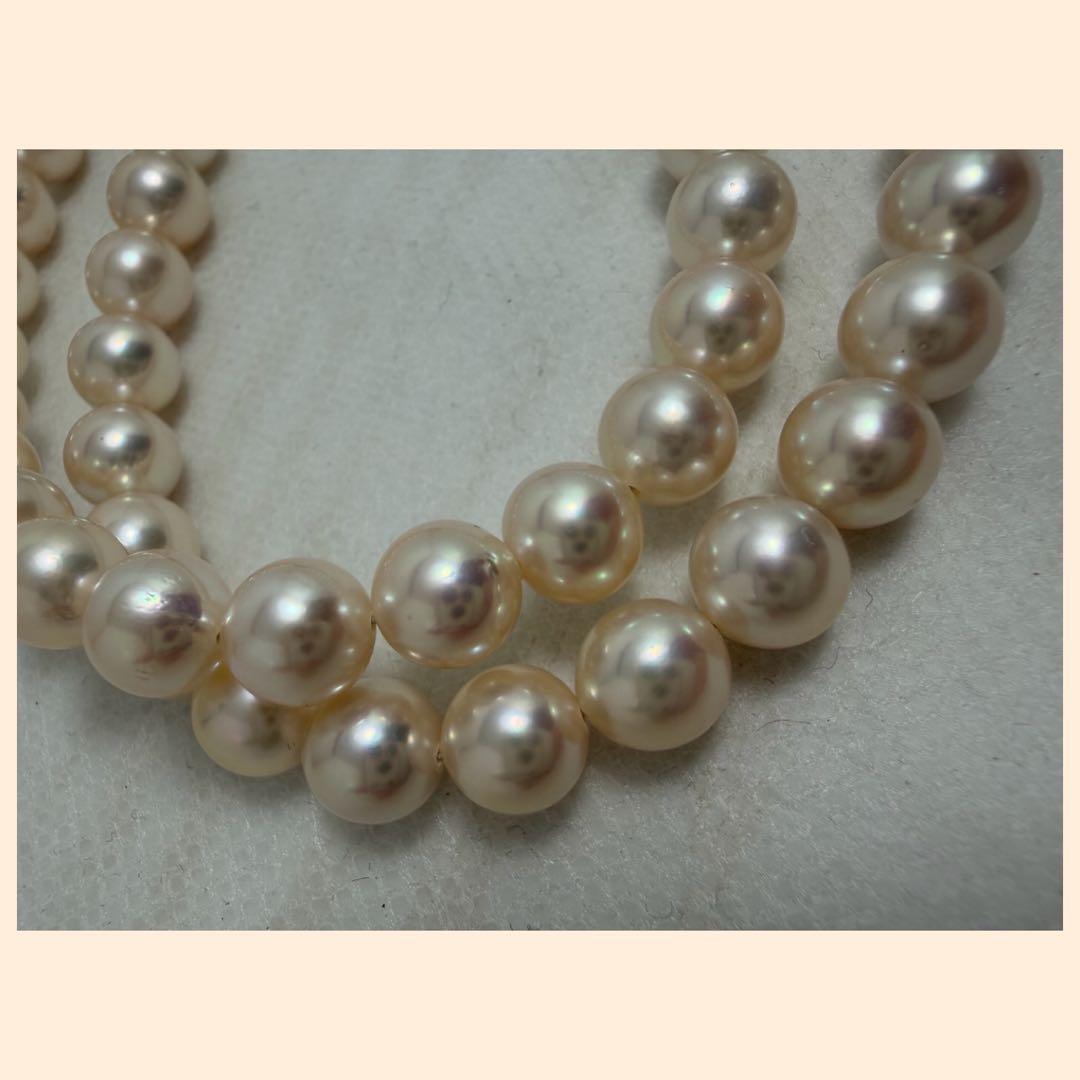 本真珠ネックレス アコヤ 7.5～7.9mm 美品
