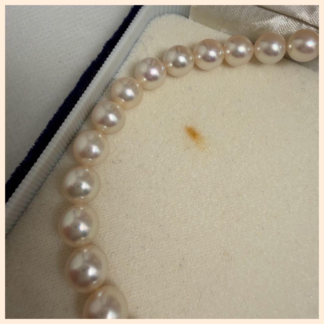 本真珠ネックレス アコヤ 7.5～7.9mm 美品