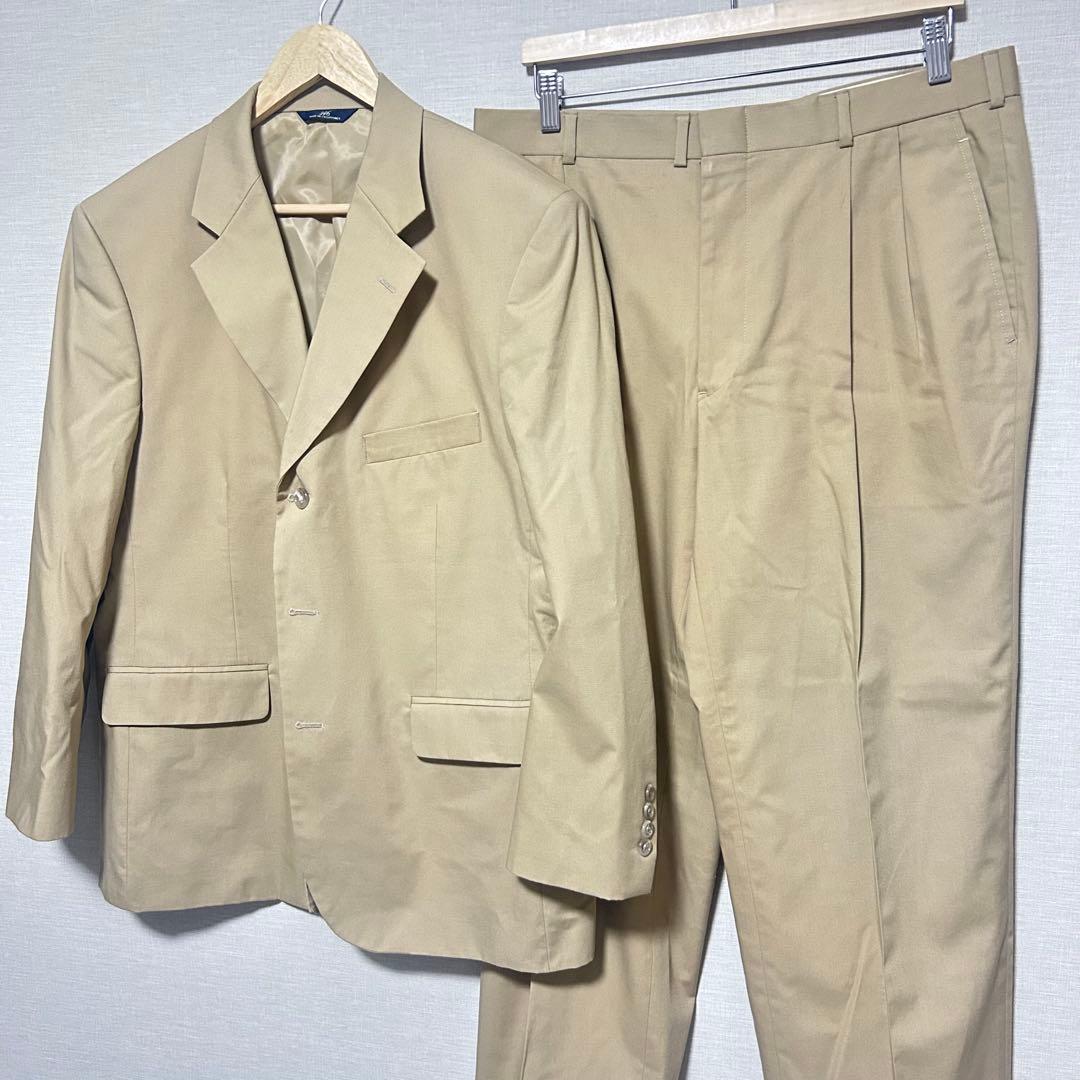 Brooks brothers スーツ　セットアップ　スリーボタン　ベージュ