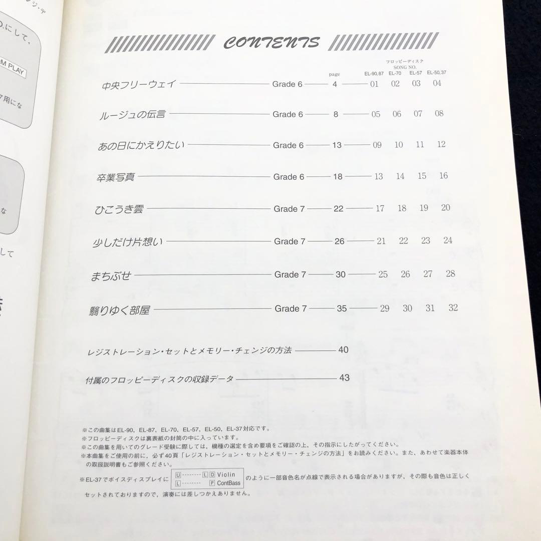 「荒井由実 作品集 - エレクトーン メロディーパレットスペシャル28」FD付