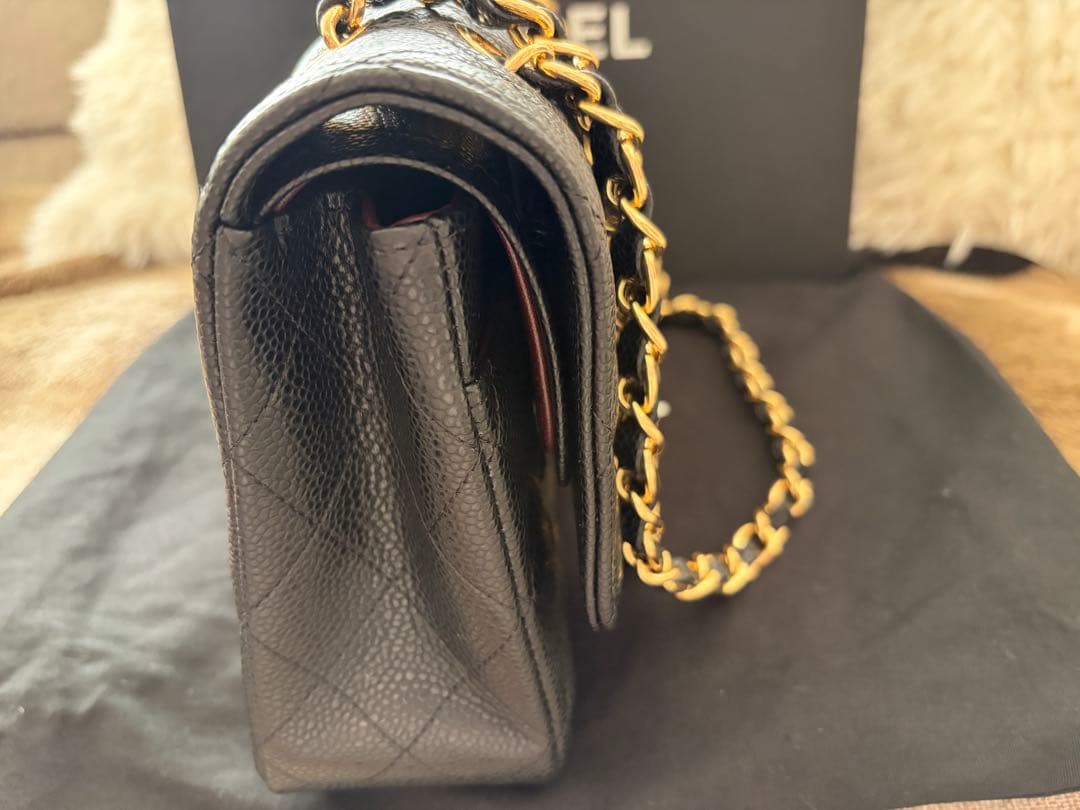 当日発送‼️ブラック キルティング ショルダーバッグ マトラッセ