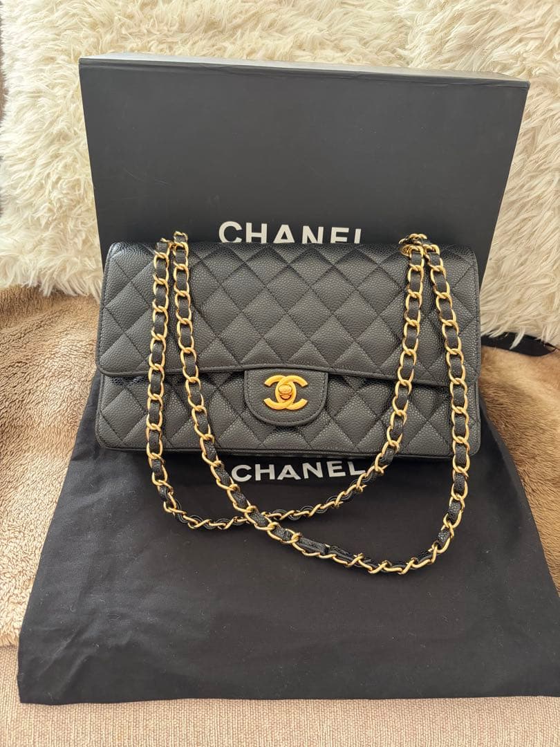 当日発送‼️ブラック キルティング ショルダーバッグ マトラッセ