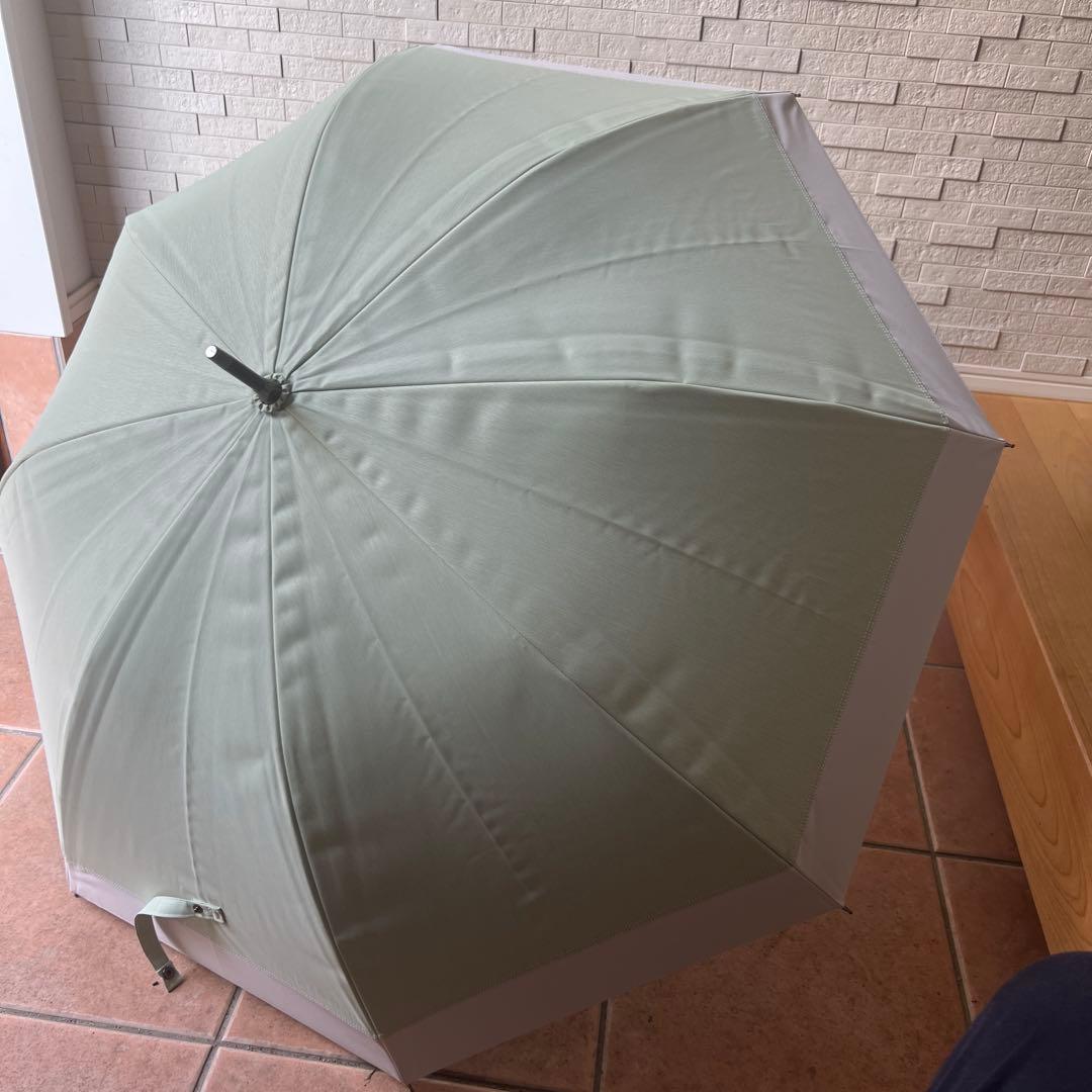 サンバリア100 日傘 グリーン 長傘　Mサイズ/コンビmoku