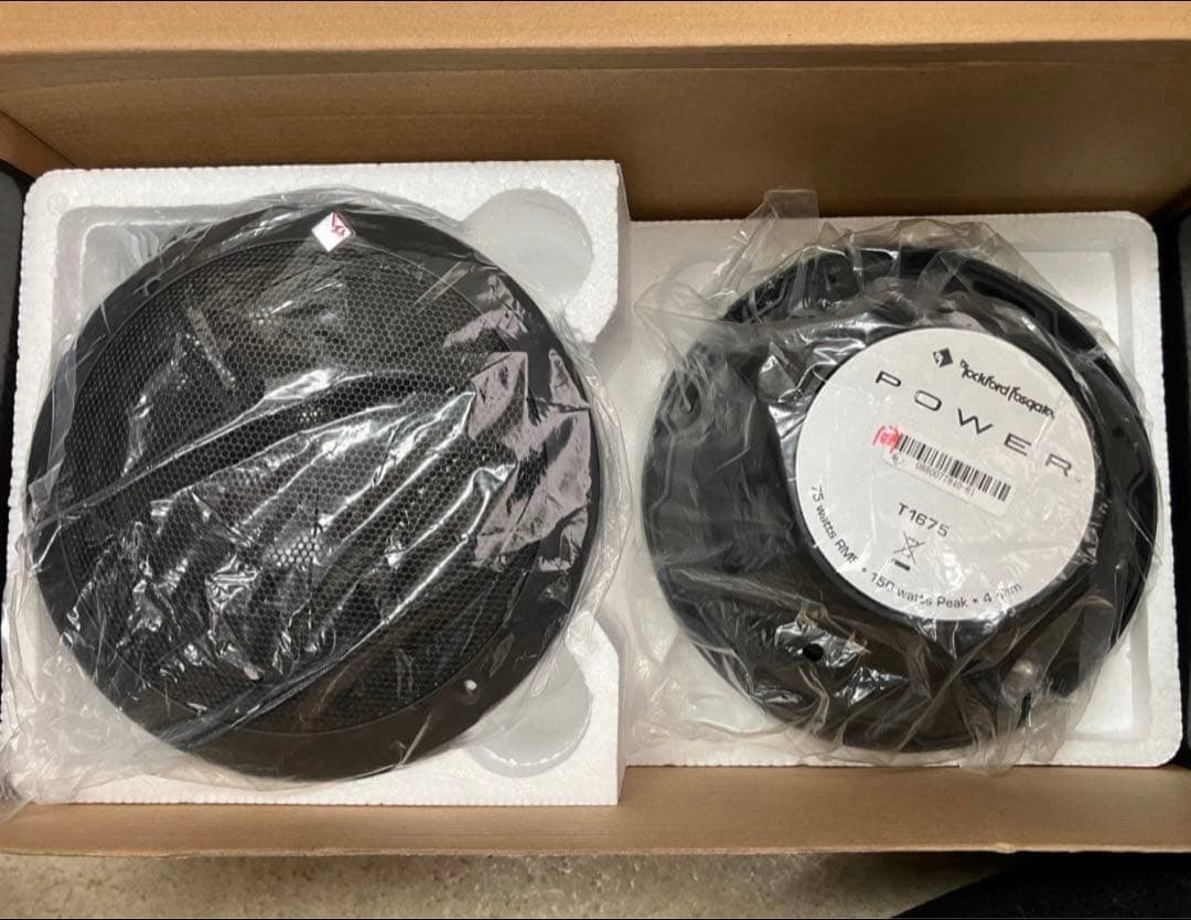 新品Rockford T1675 16.5cm 150Wコアキシャルスピーカー