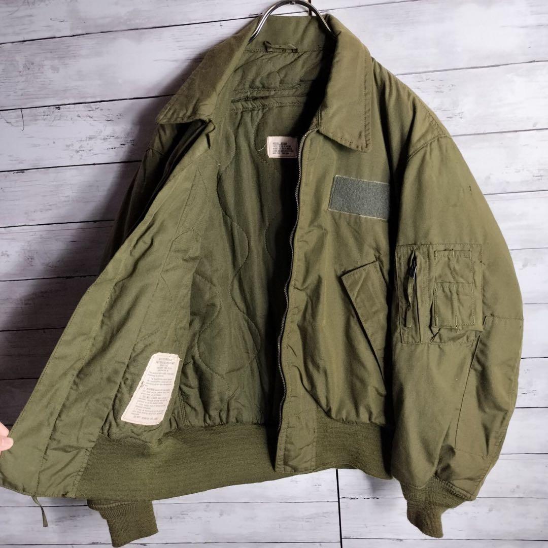80s 米軍 ミリタリーCVCジャケットタンカースジャケット S93 CWU45