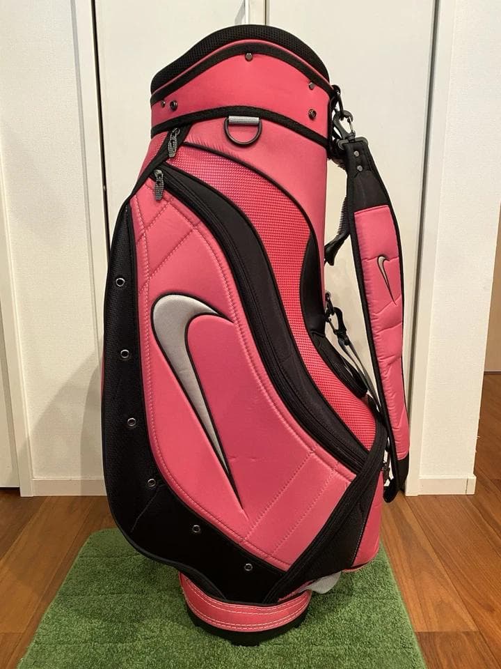 ナイキ レディース ピンク 軽量 ゴルフバッグ カート キャディバッグ レア