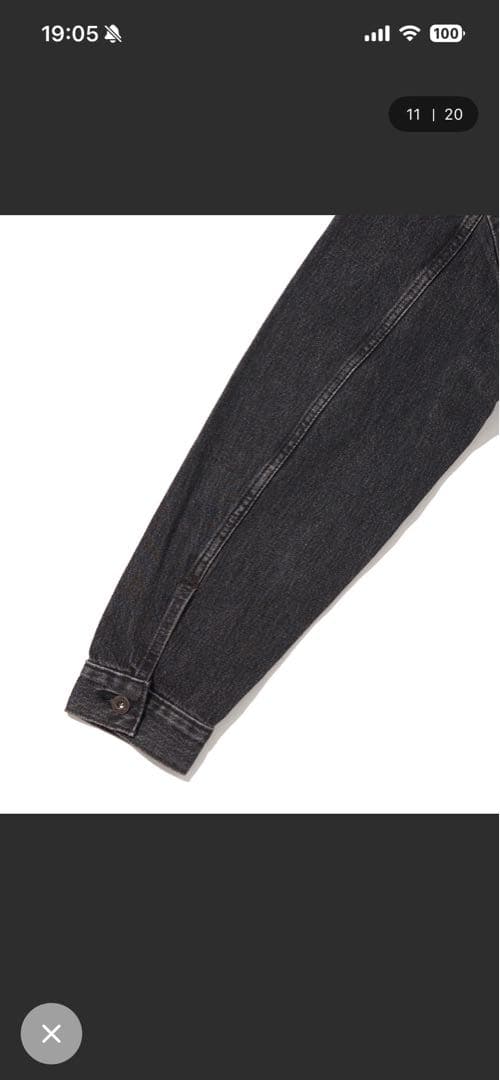 【新品】Levi's TYPE I デニムジャケット ブラック