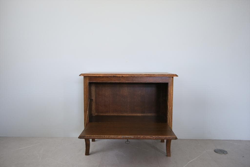 フランスアンティーク猫脚カップボード/木製サイドボード/キャビネット90-192