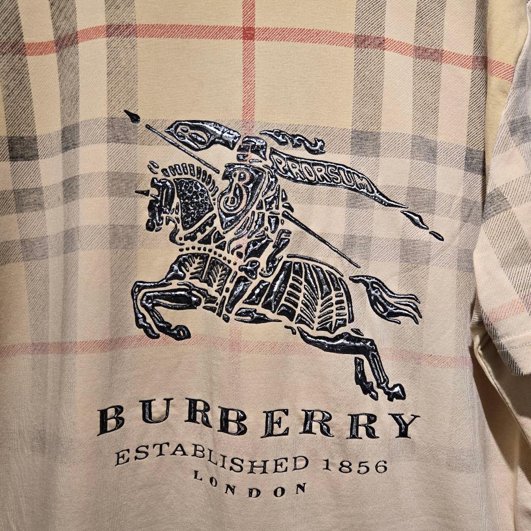 バーバリー（Burberry）馬上の騎士ロゴ & バーバリーチェック イタリア製