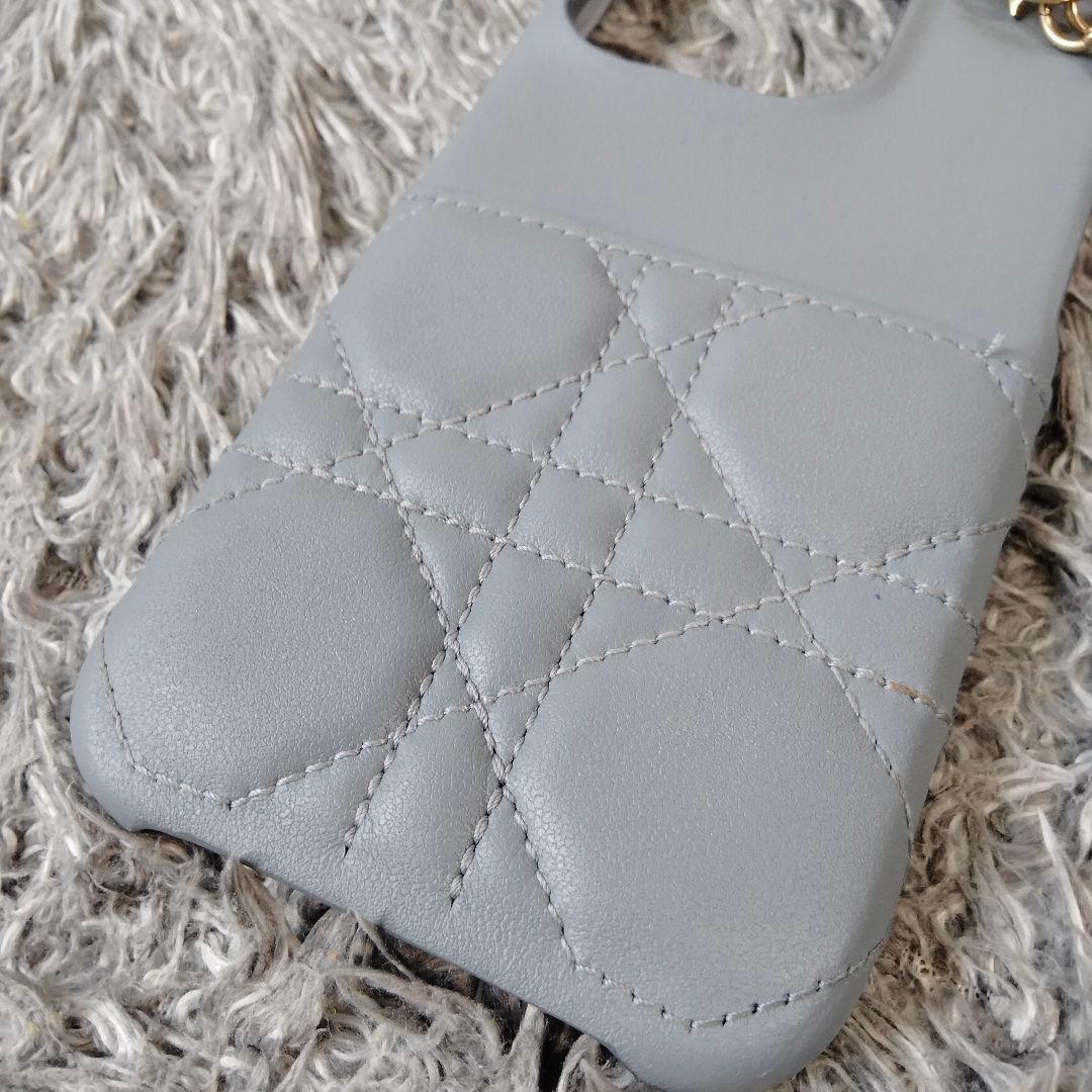【正規品】LadyDior iPhone15Proケース カナージュ ラムスキン