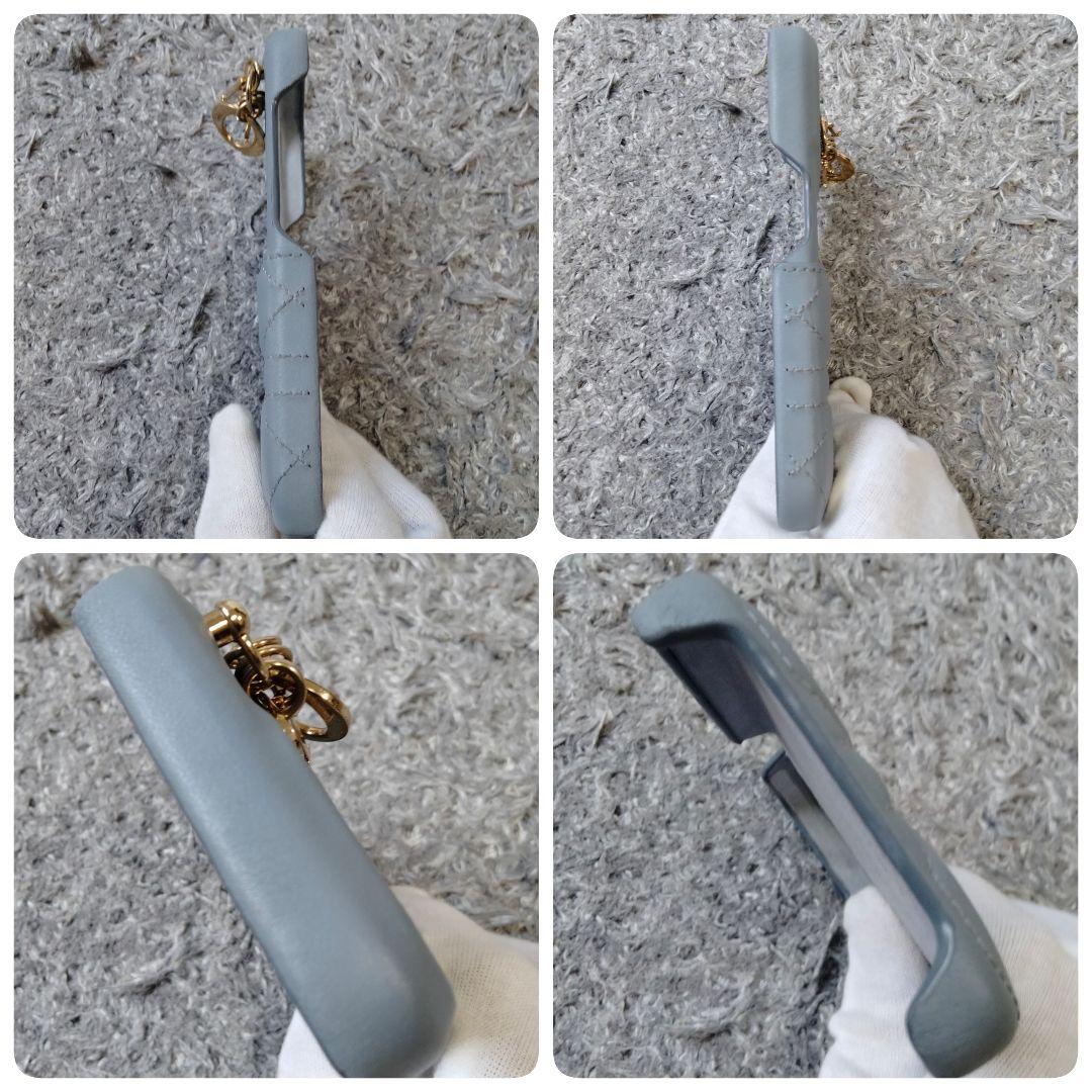 【正規品】LadyDior iPhone15Proケース カナージュ ラムスキン