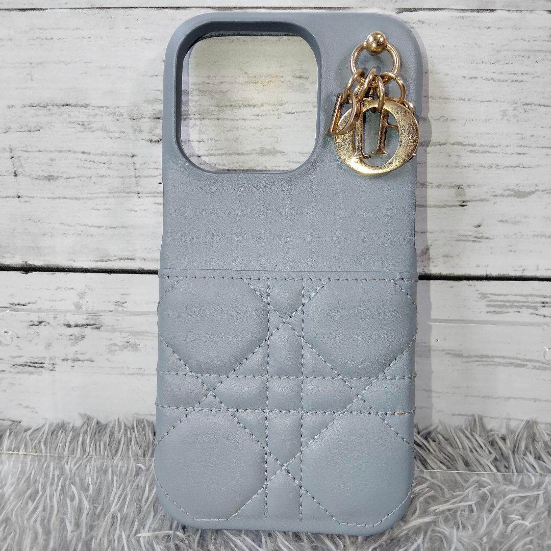 【正規品】LadyDior iPhone15Proケース カナージュ ラムスキン
