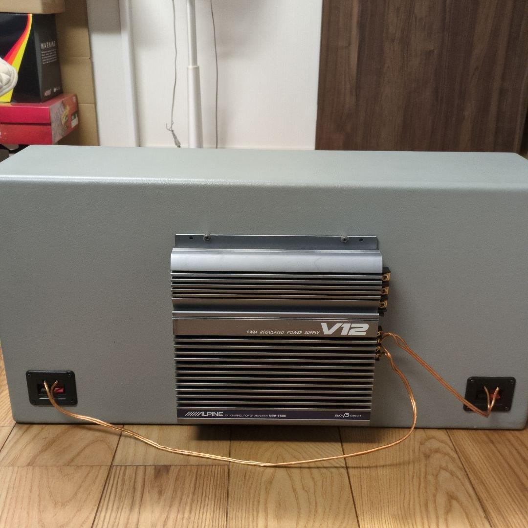 KENWOODサブウーファーWB2500 300w×2 ALPINEアンプ付