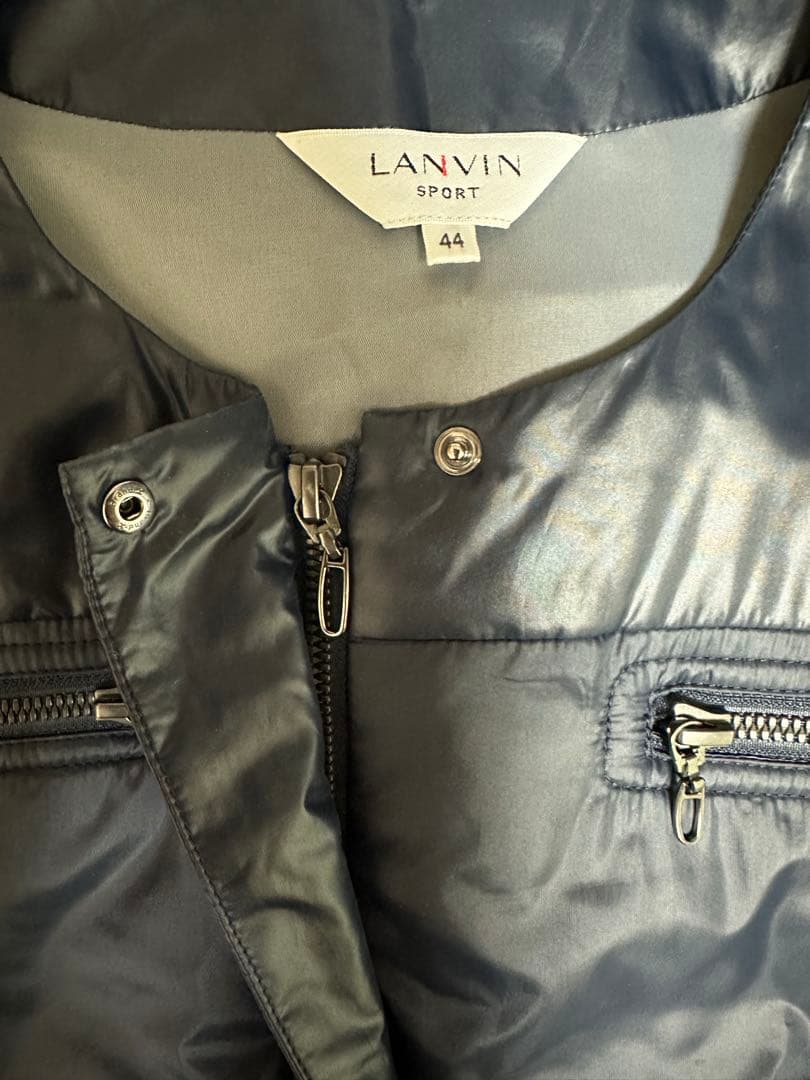 大きいサイズ・ランバンスポール44・ゴルフワンピースネイビー