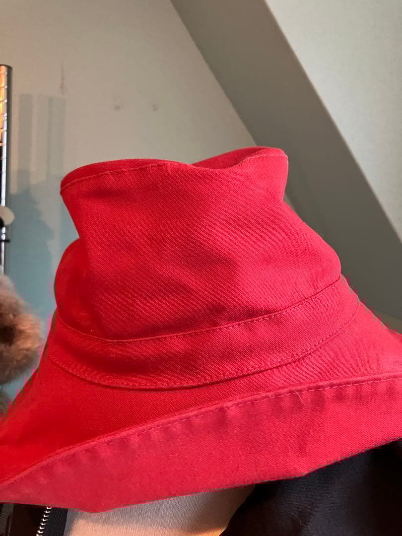 もこもこさま！ヘレンカミンスキー　コットンハット赤いヘレンスキーハット